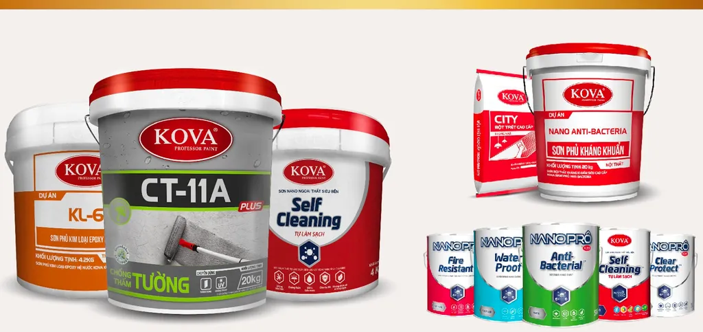 Bảng báo giá sơn Kova chiết khấu mới nhất 2 Sơn ngoại thất Kova