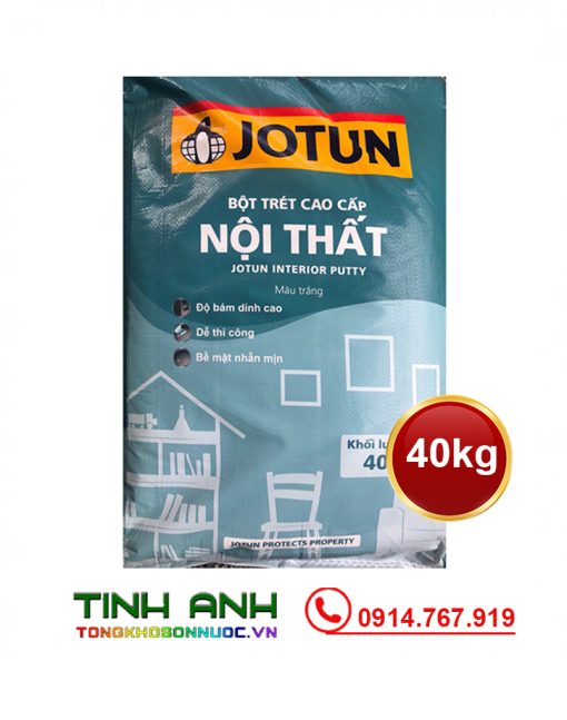 Bao bot tret cao cap Jotun Interior Putty 40kg chinh hang