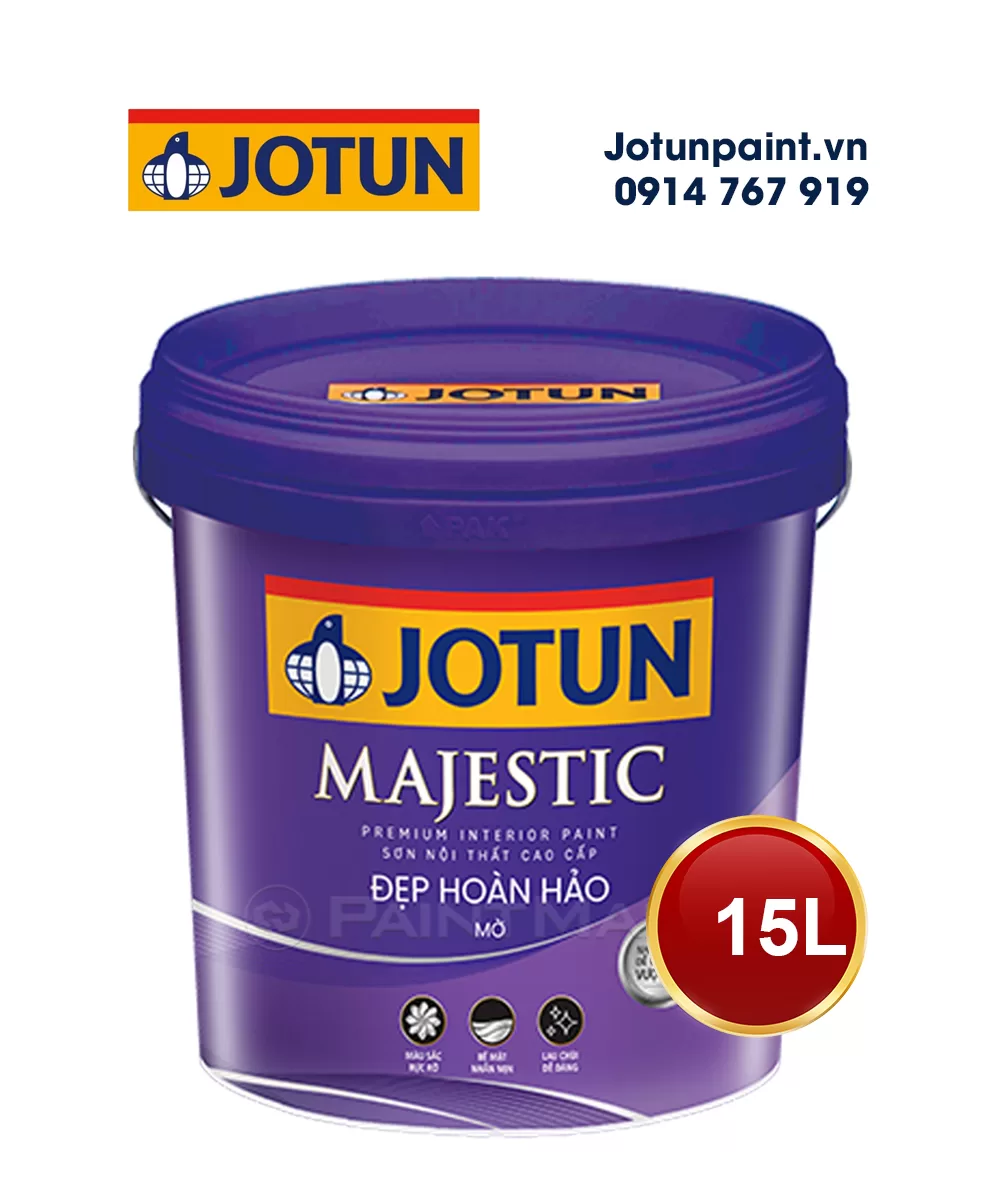 Thung son Jotun Majestic Dep Hoan Hao Mo chinh hang