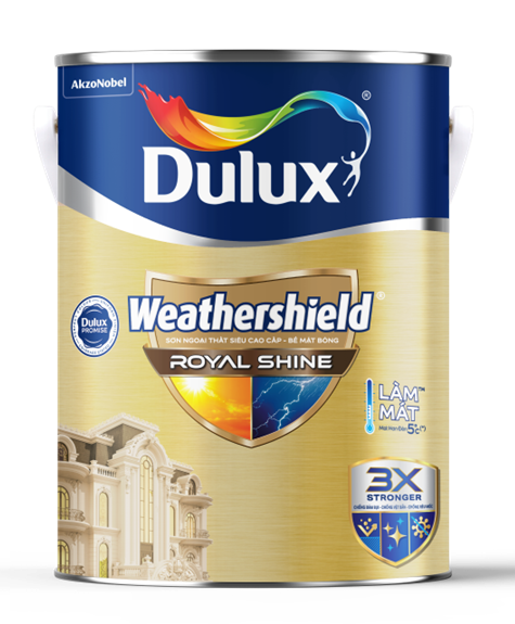Son Dulux Weathershield Royal Shine 5L - anh chinh hang Dulux