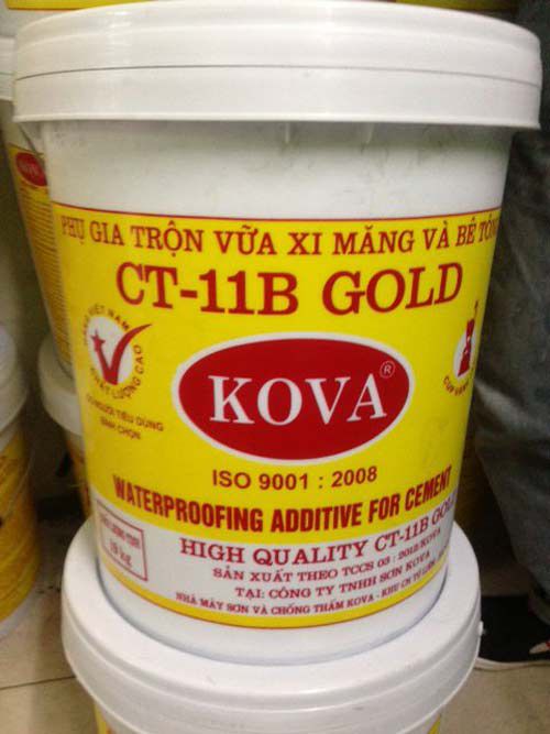 Sơn Kova CT-11B GOLD phụ gia trộn vữa xi măng bê tông chính hãng VTHome