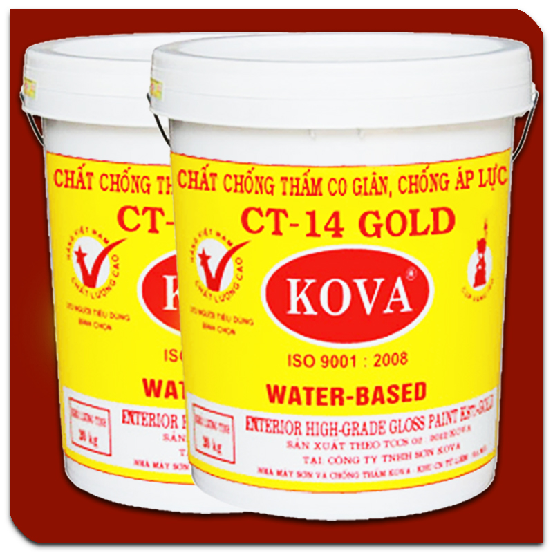 Sơn Kova CT-14 GOLD chống thấm co giãn chống áp lực ngược chính hãng VTHome