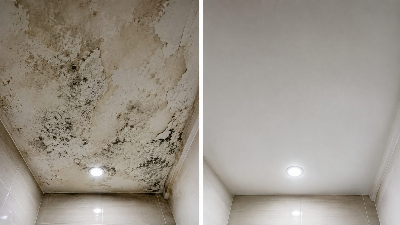 Nhà vệ sinh thấm chân tường → sạch khô sau khi chống thấm VTHOME